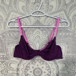 New $48 2015 Victorias Secret Very Sexy Unlined Semi Demi Bra Purple Pink 36B